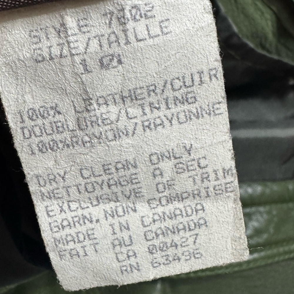 Bagatelle Forest Green Leather Pencil Skirt - Picture 6 of 6